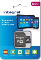 Photo de Carte mémoire Micro SD Integral UltimaPro A1 Spécial Tablettes/Smartphones 128 Go + adaptateur SD