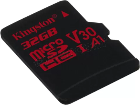 Photo de Carte mémoire Micro SD Kingston Canvas React - 32Go avec adaptateur