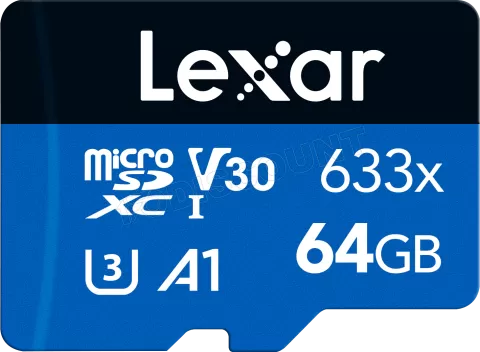 Photo de Carte mémoire Micro SD Lexar 633x - 64Go