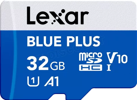 Photo de Carte mémoire Micro SD Lexar Blue Plus - 32Go