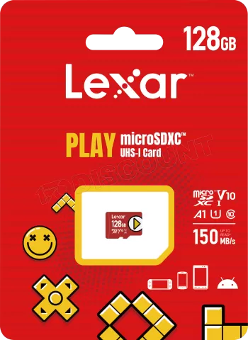 Photo de Carte mémoire Micro SD Lexar Play - 128Go