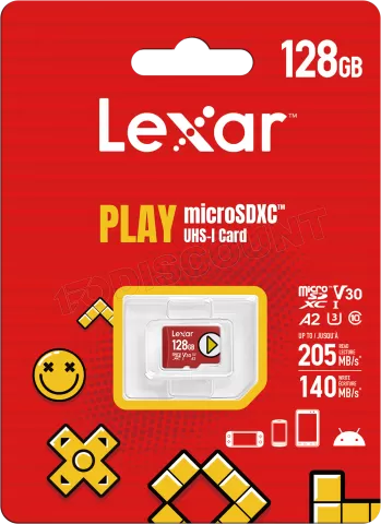Photo de Carte mémoire Micro SD Lexar Play - 128Go