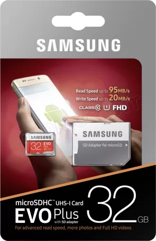 Photo de Carte mémoire Micro SD Samsung Evo Plus - 32Go