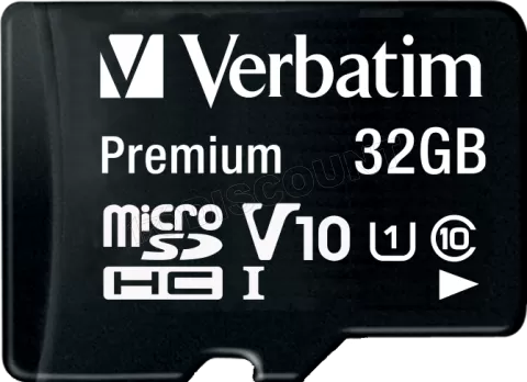 Photo de Carte mémoire Micro SD Verbatim Premium - 32Go avec adaptateur