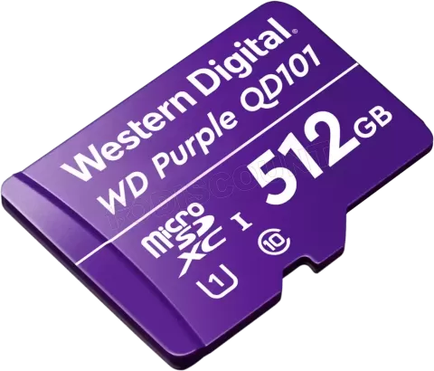 Photo de Carte mémoire Micro SD Western Digital Purple SC QD101 - 512Go