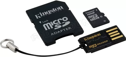 Micro-SD 16Go classe 10 avec adaptateur SD - Carte Mémoire