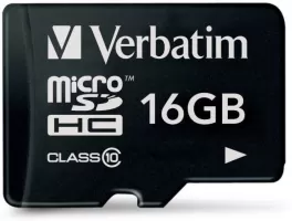 Photo de Carte mémoire Micro Secure Digital ( micro SD) Verbatim 16 Go SDHC Class 10
