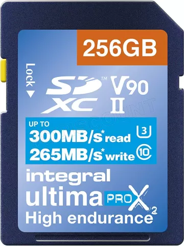 Photo de Carte mémoire SD Integral UltimaPro X2 UHS-II - 256Go