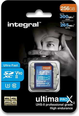 Photo de Carte mémoire SD Integral UltimaPro X2 UHS-II - 256Go