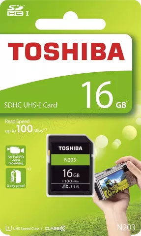 Photo de Carte mémoire SD Toshiba Exceria N302 - 16Go