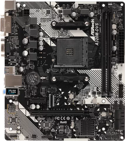 Photo de Carte Mère ASRock A320M-DVS R4.0 (AM4) Micro-ATX