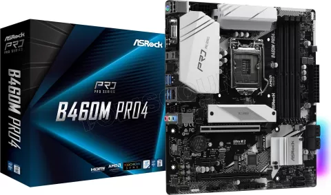 Photo de Carte Mère ASRock B460M Pro4 (Intel LGA 1200) Micro ATX
