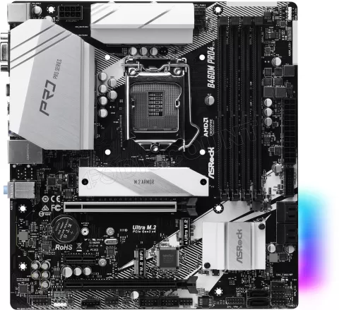 Photo de Carte Mère ASRock B460M Pro4 (Intel LGA 1200) Micro ATX