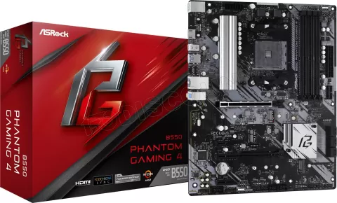 Photo de Carte Mère ASRock B550 Phantom Gaming 4 (AM4)