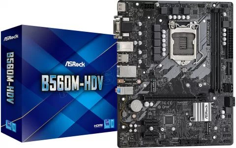 Photo de Carte Mère ASRock B560M-HDV (Intel LGA 1200) Micro ATX