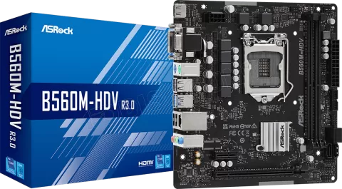 Photo de Carte Mère ASRock B560M-HDV (Intel LGA 1200) Micro ATX