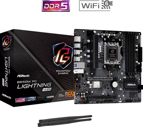 Carte Mère ASRock B650M Phantom Gaming Lightning WiFi (AM5) Micro