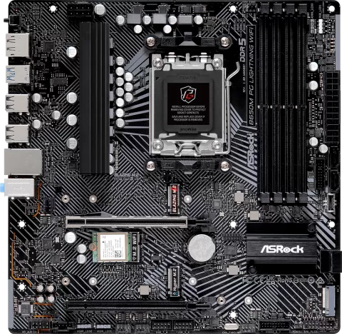 Photo de Carte Mère ASRock B650M Phantom Gaming Lightning WiFi (AM5) Micro ATX