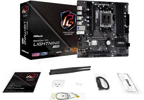 Photo de Carte Mère ASRock B650M Phantom Gaming Lightning WiFi (AM5) Micro ATX