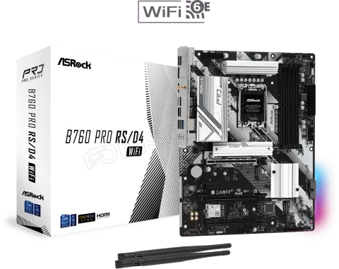 Photo de Carte Mère ASRock B760 Pro RS WiFi DDR4 (Intel LGA 1700)