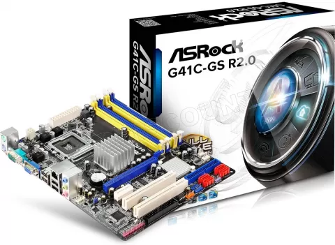 Photo de Carte Mère ASRock G41C-GS R2.0 (Intel LGA 775) mATX