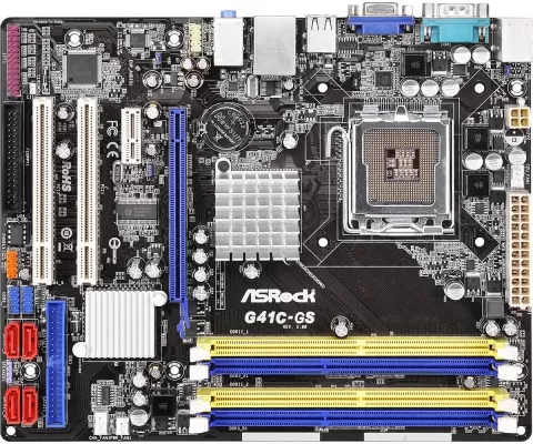Photo de Carte Mère ASRock G41C-GS R2.0 (Intel LGA 775) mATX