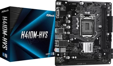 Photo de Carte Mère ASRock H410M-HVS (Intel LGA 1200) Micro ATX