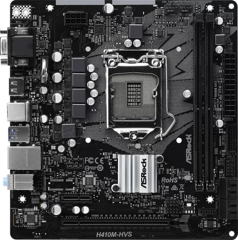 Photo de Carte Mère ASRock H410M-HVS (Intel LGA 1200) Micro ATX