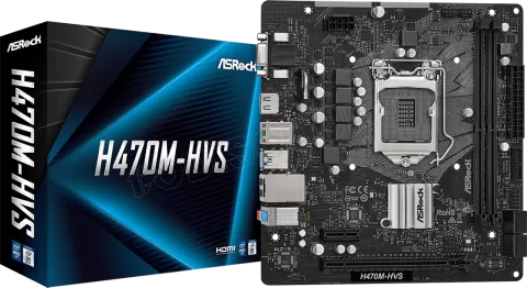 Photo de Carte Mère Asrock H470M-HVS (Intel LGA 1200) Micro ATX