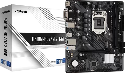 Photo de Carte Mère ASRock H510M-HDV/M.2 SE (Intel LGA 1200) Micro ATX