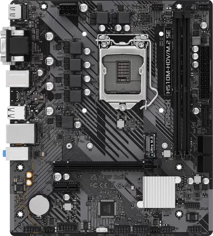 Photo de Carte Mère ASRock H510M-HDV/M.2 SE (Intel LGA 1200) Micro ATX