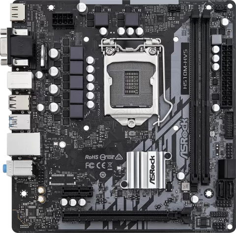 Photo de Carte Mère ASRock H510M-HVS R2.0 (Intel LGA 1200) Micro ATX