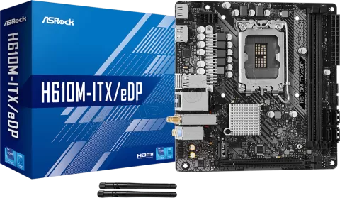 Photo de Carte Mère ASRock H610M-ITX/eDP (Intel LGA 1700) Mini ITX