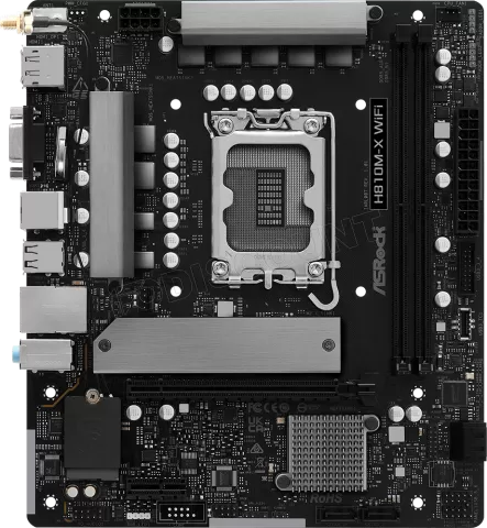 Photo de Carte Mère ASRock H810M-X WiFi (Intel LGA 1851) Micro ATX