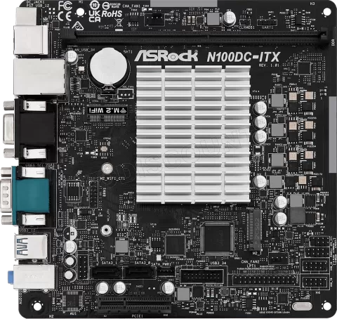 Photo de Carte Mère ASRock N100DC-ITX avec Processeur Intel N100 (3,4Ghz) - Mini ITX