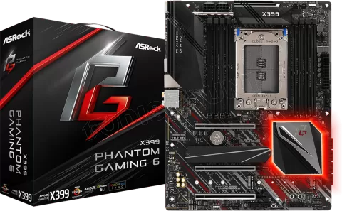 Photo de Carte Mère ASRock X399 Phantom Gaming 6 (AMD TR4)