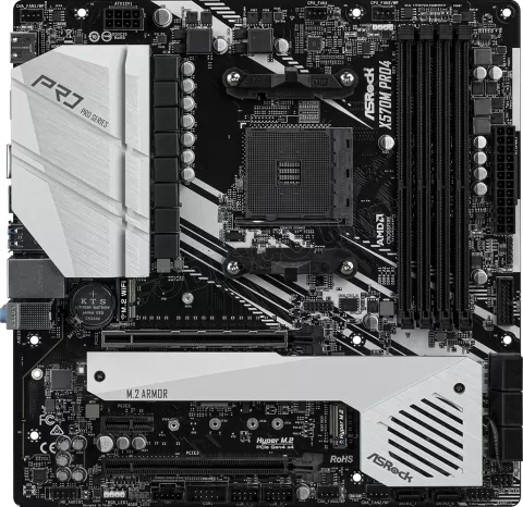 Photo de Carte Mère ASRock X570M Pro4 (AM4) Micro ATX