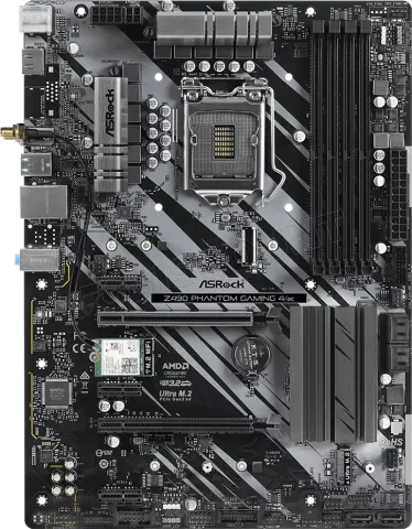 Photo de Carte Mère ASRock Z490 Phantom Gaming 4/AC (Intel LGA 1200)