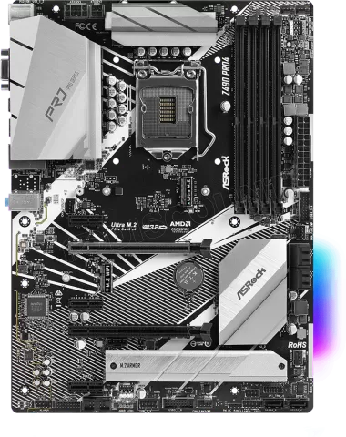 Photo de Carte Mère ASRock Z490 Pro 4 (Intel LGA 1200)