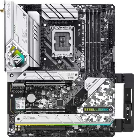 ASRock Z790 Pro RS/D4 - Carte mère ATX Socket 1700 Intel Z790 Express - 4x  DDR4 - M.2 PCIe 4.0 - USB 3.1 - PCI-Express 5.0 16x - LAN - Cdiscount  Informatique