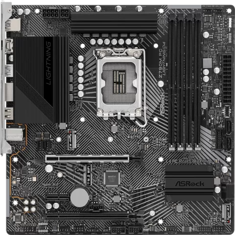 Photo de Carte Mère ASRock Z790M Phantom Gaming Lightning DDR4 (Intel LGA 1700)