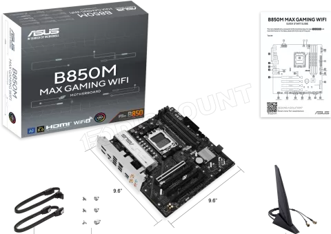 Photo de Carte Mère Asus B850M Max Gaming WiFi (AMD AM5) Micro ATX