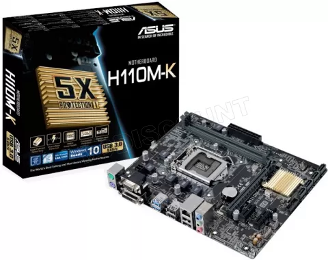 Photo de Carte Mère Asus H110M-K D4 (Intel LGA 1151) Micro ATX