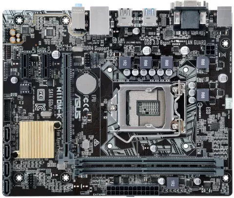 Photo de Carte Mère Asus H110M-K D4 (Intel LGA 1151) Micro ATX