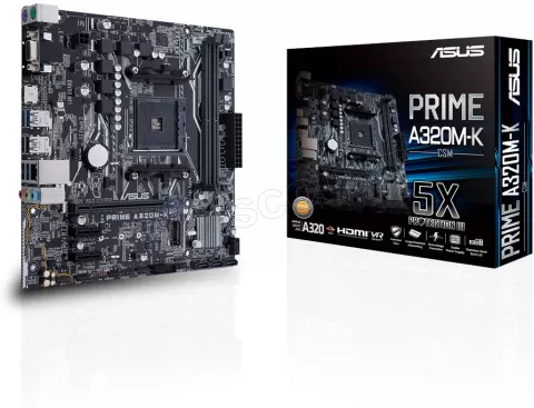 Photo de Carte Mère Asus Prime A320M-K/CSM (AM4) Micro-ATX