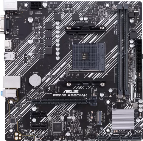 Photo de Carte Mère Asus Prime A520M-K (AM4) Micro-ATX