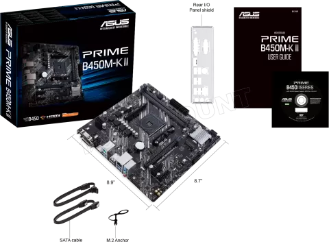 Photo de Carte Mère Asus Prime B450M-K II (AM4) Micro ATX