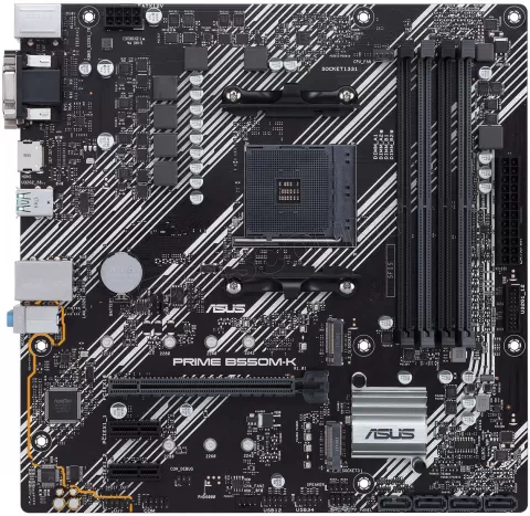 Photo de Carte Mère Asus Prime B550M-K (AM4) Micro ATX