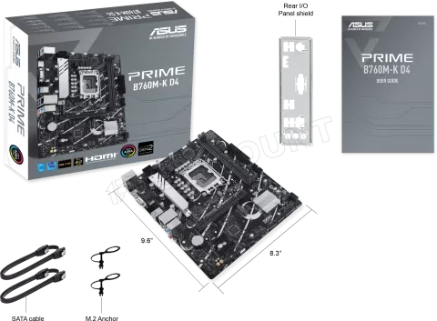Photo de Carte Mère Asus Prime B760M-K DDR4 (Intel LGA 1700)