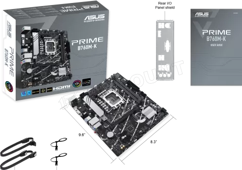 Photo de Carte Mère Asus Prime B760M-K DDR5 (Intel LGA 1700)